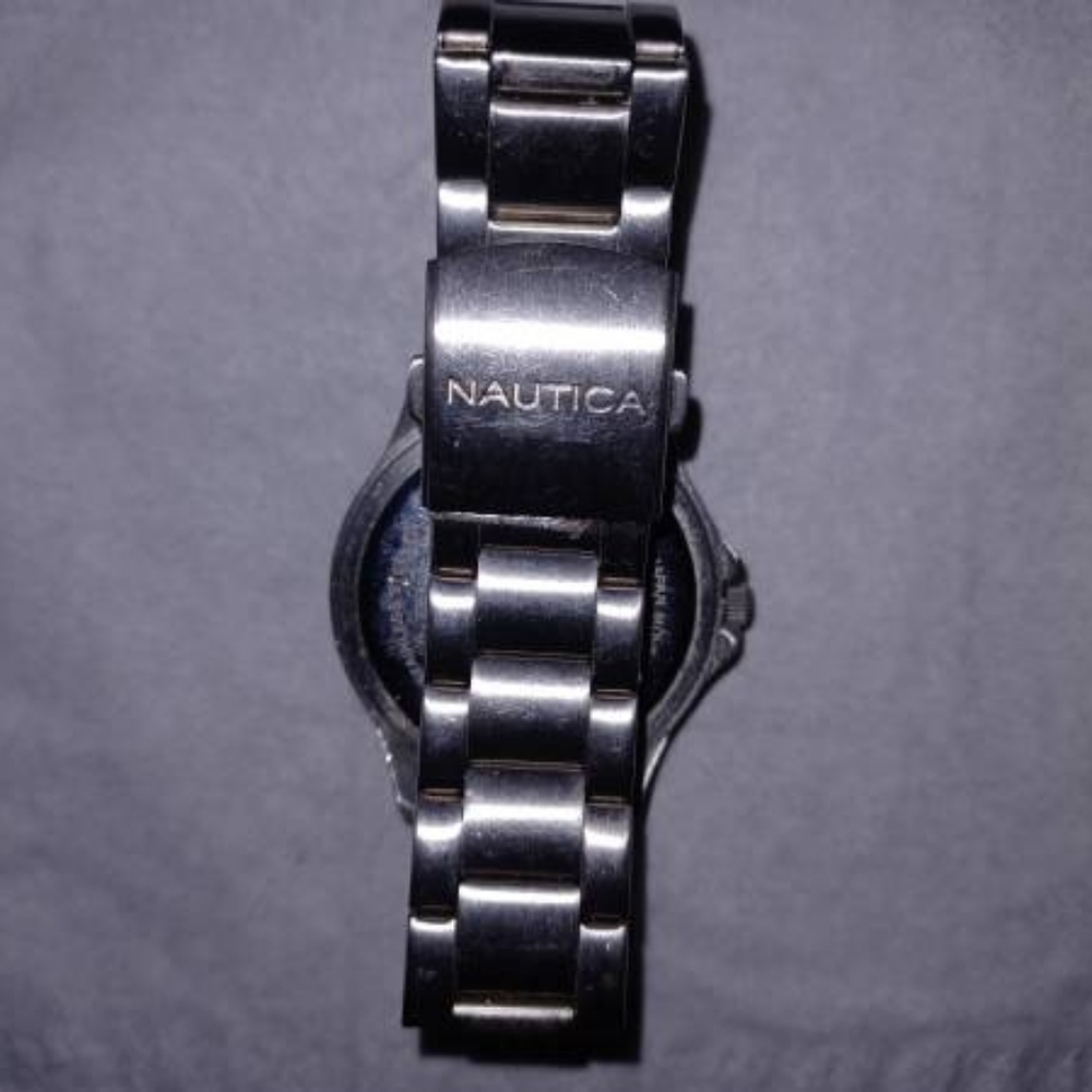 Mens Nautica Stainless Steel Wrist Watch View 2
